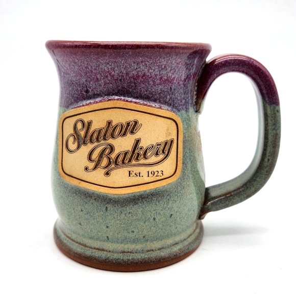 Handcrafted Sunset Hill Stoneware  Mug "Slaton Bakery" Texas Made In USA NWOT - Picture 1 of 7